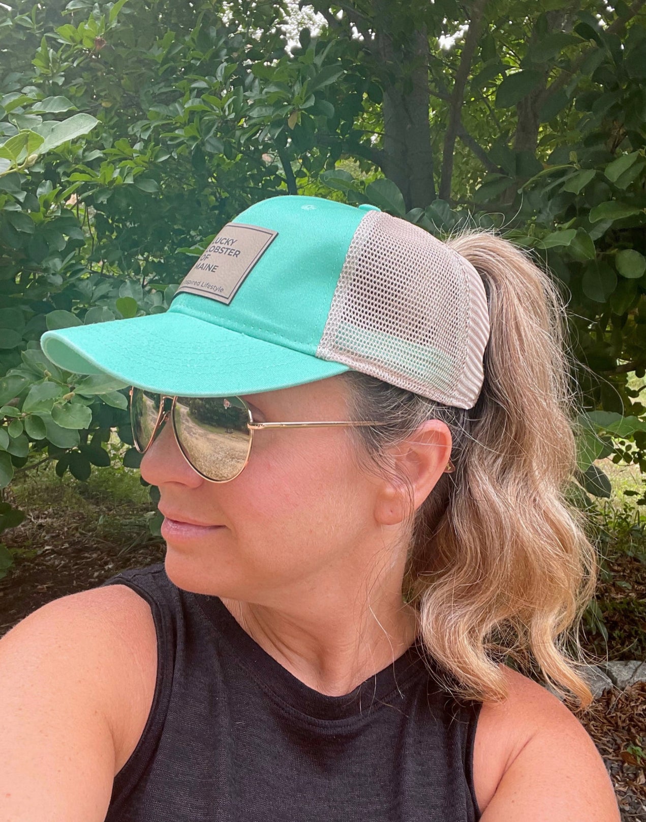 Lucky Lobster Ponytail Hat