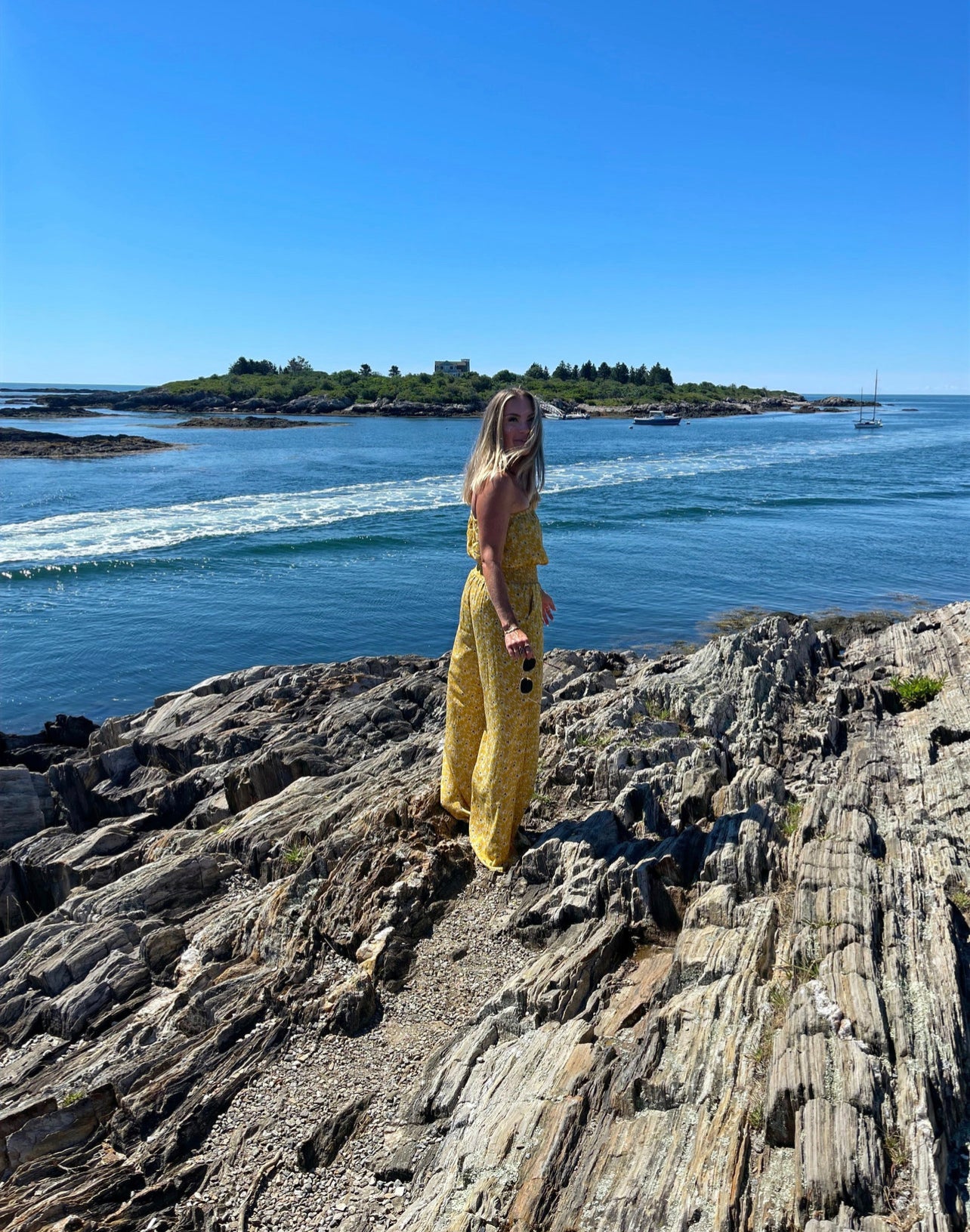 Gold Jumpsuit with Pockets